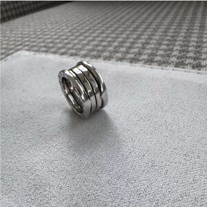 BVLGARI B.Zero1 Four-Band Ring, 18K White Gold, Size 48